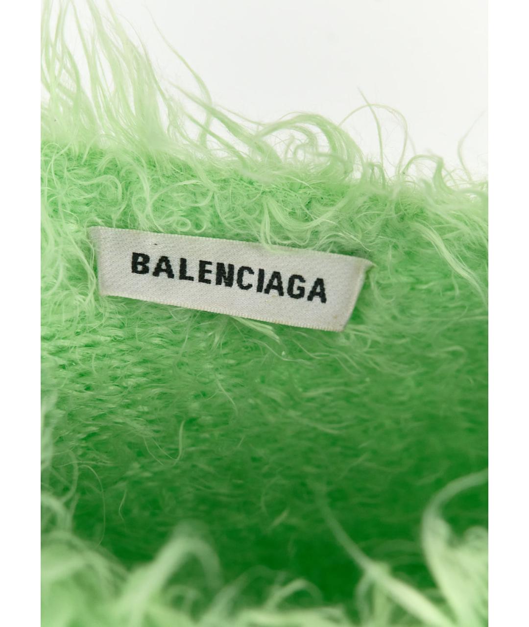 BALENCIAGA Салатовый полиамидовый джемпер / свитер, фото 3