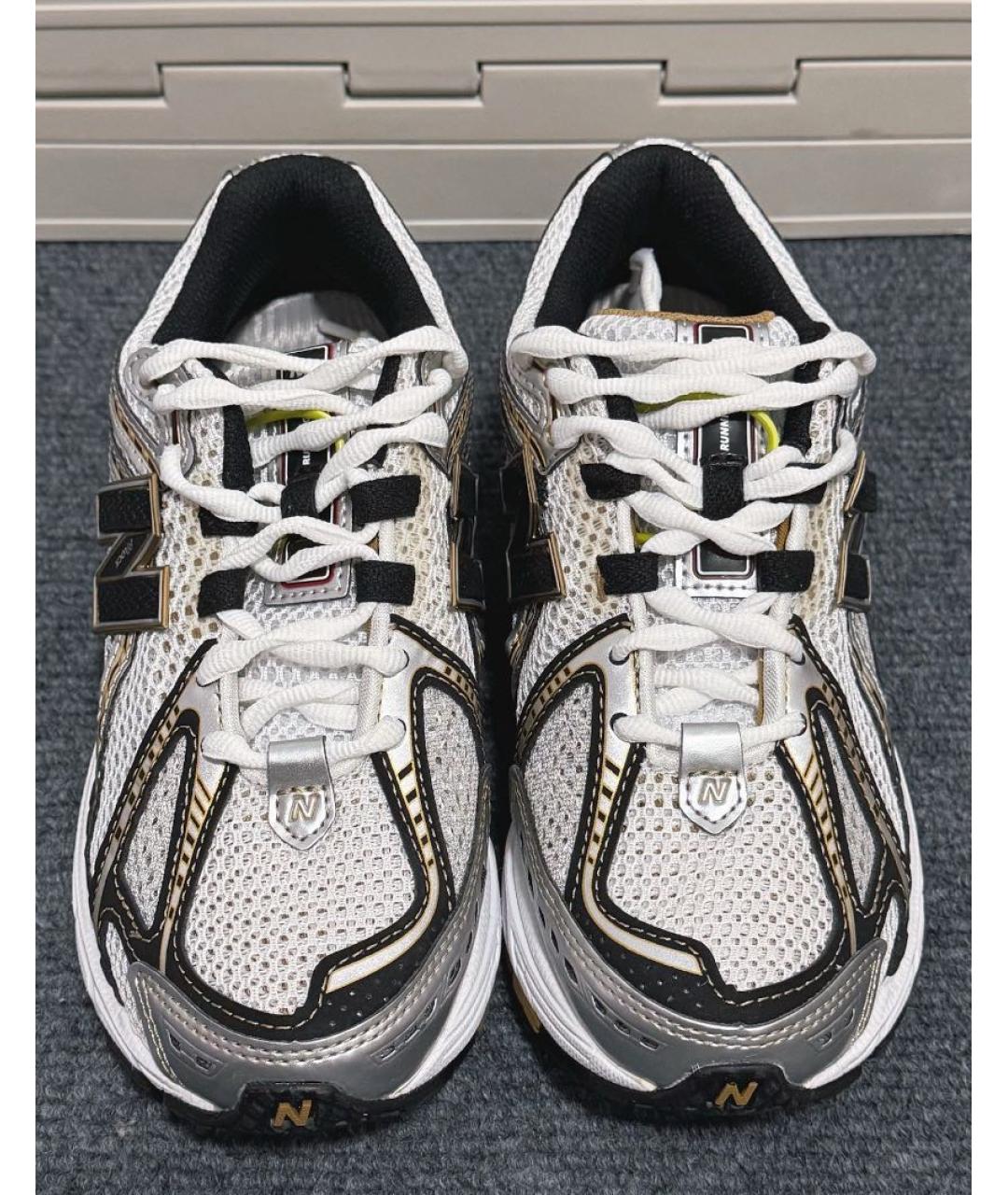 NEW BALANCE Серебряные синтетические низкие кроссовки / кеды, фото 8