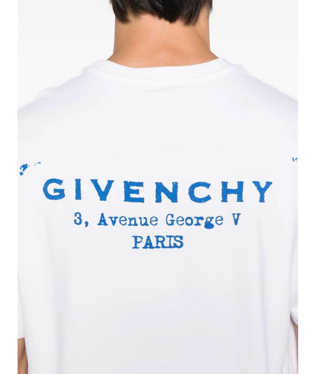 GIVENCHY Белая хлопковая футболка, фото 4
