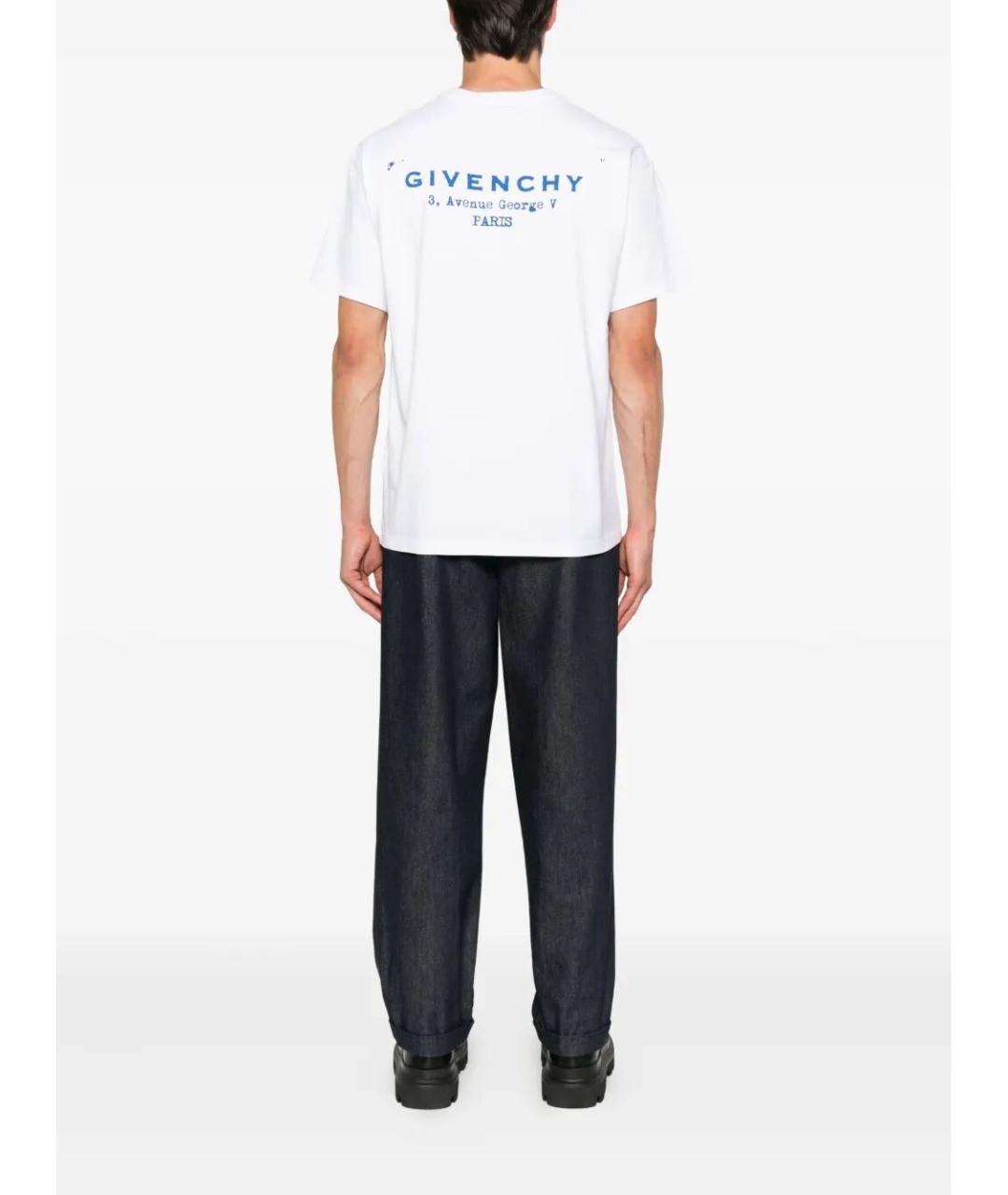 GIVENCHY Белая хлопковая футболка, фото 2
