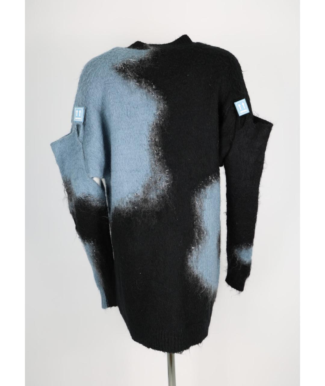 OFF-WHITE Голубой шерстяной джемпер / свитер, фото 2