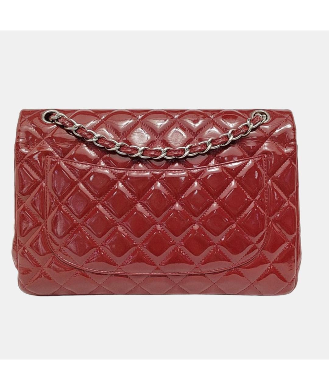 CHANEL Красная сумка через плечо из лакированной кожи, фото 5
