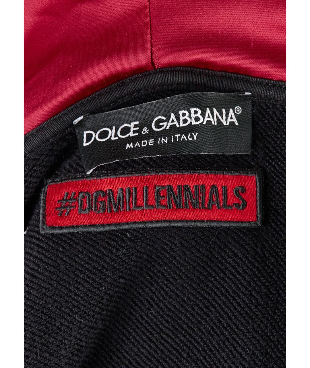 DOLCE&GABBANA Черный хлопковый спортивный костюм, фото 7