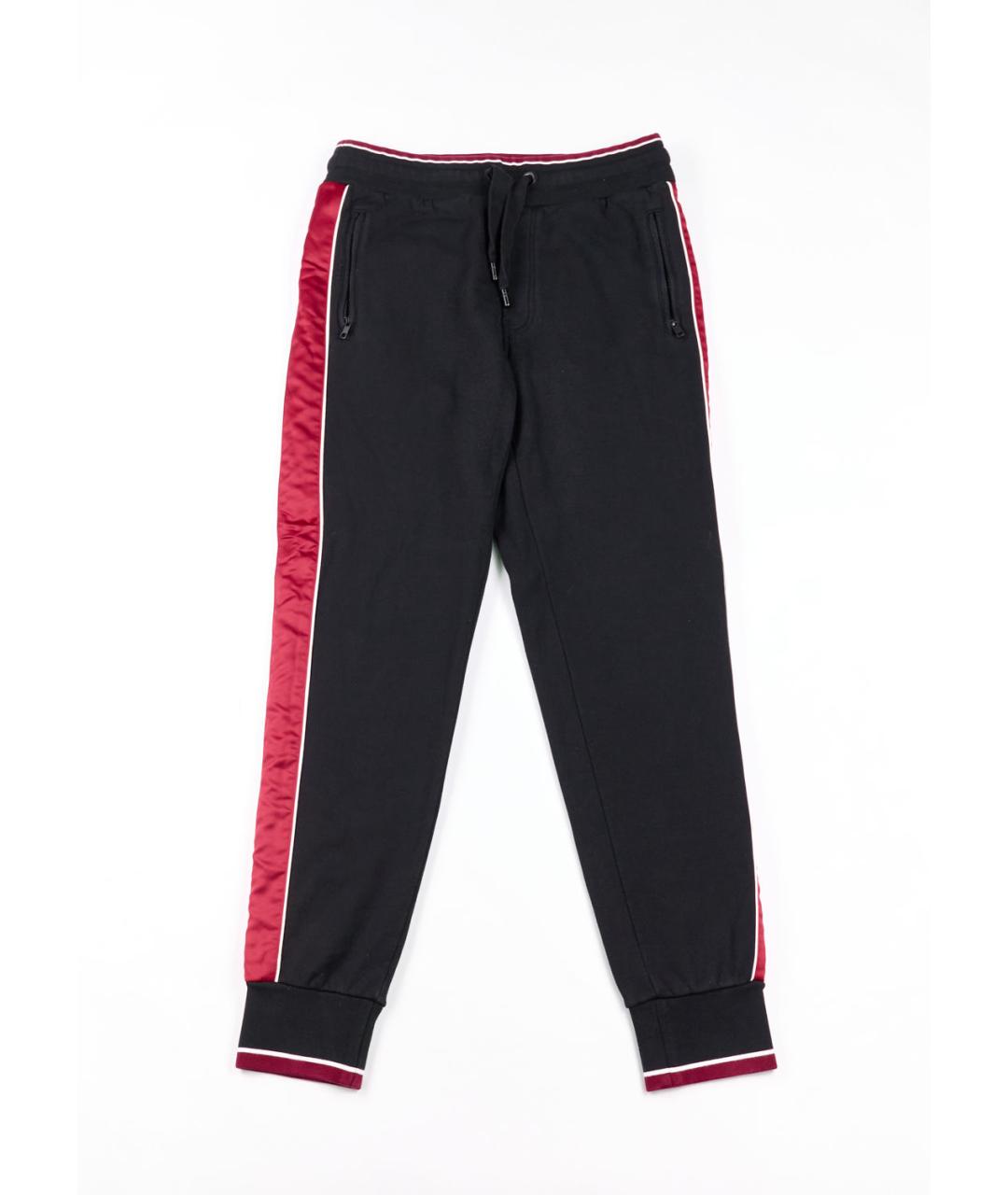 DOLCE&GABBANA Черный хлопковый спортивный костюм, фото 4
