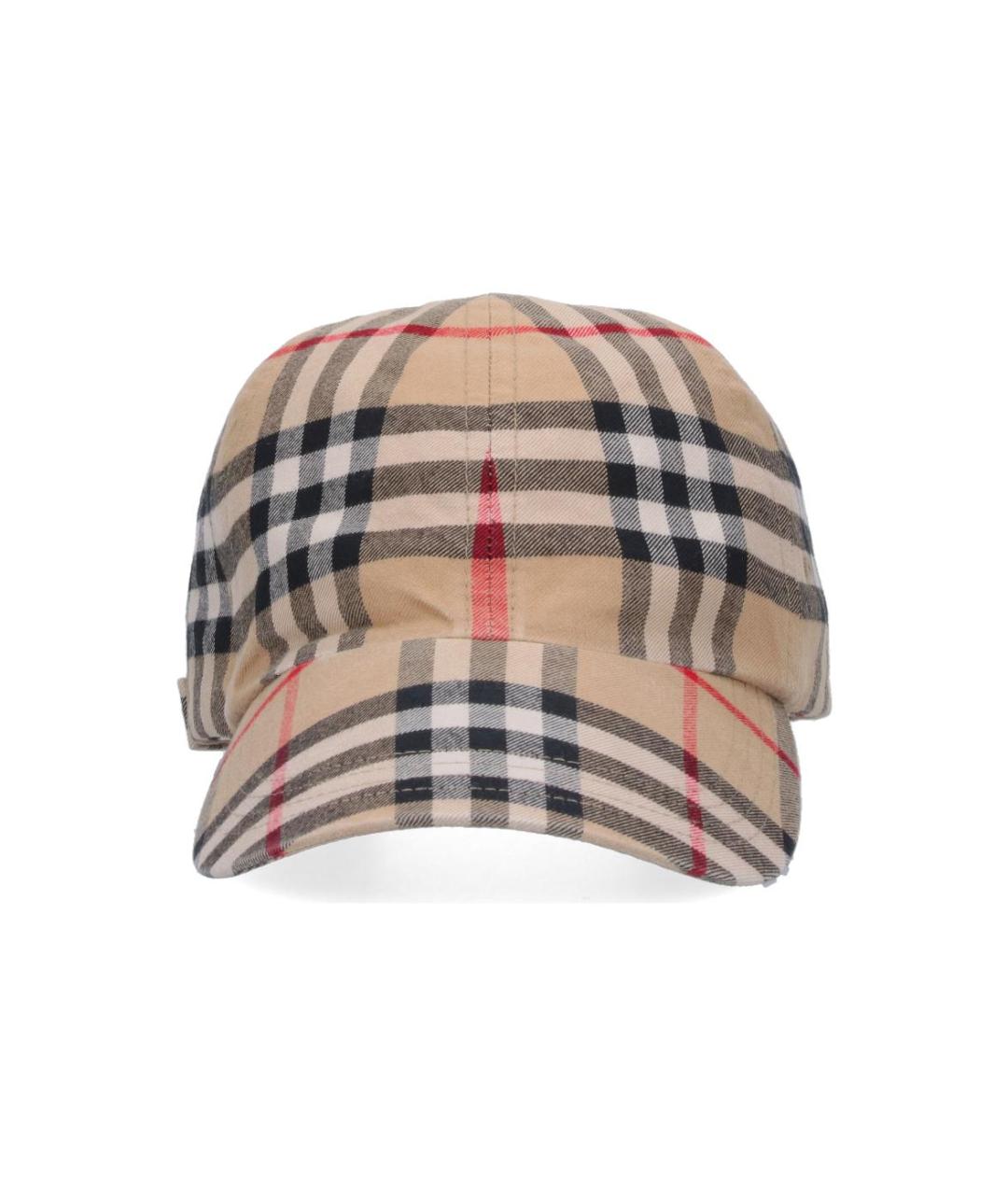 BURBERRY Бежевая хлопковая кепка/бейсболка, фото 2