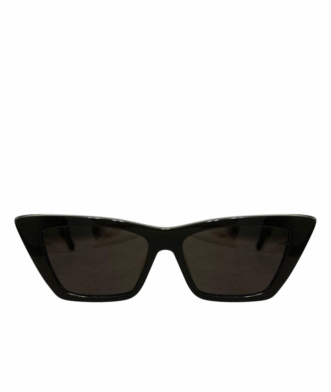 SAINT LAURENT Черные пластиковые солнцезащитные очки, фото 1