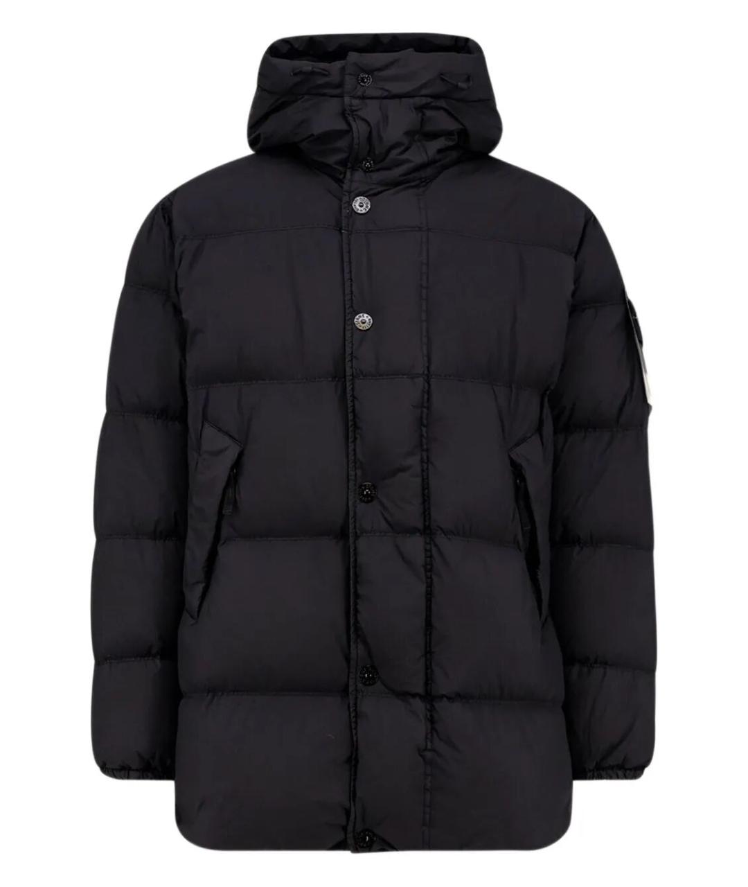 STONE ISLAND Черная полиамидовая куртка, фото 1