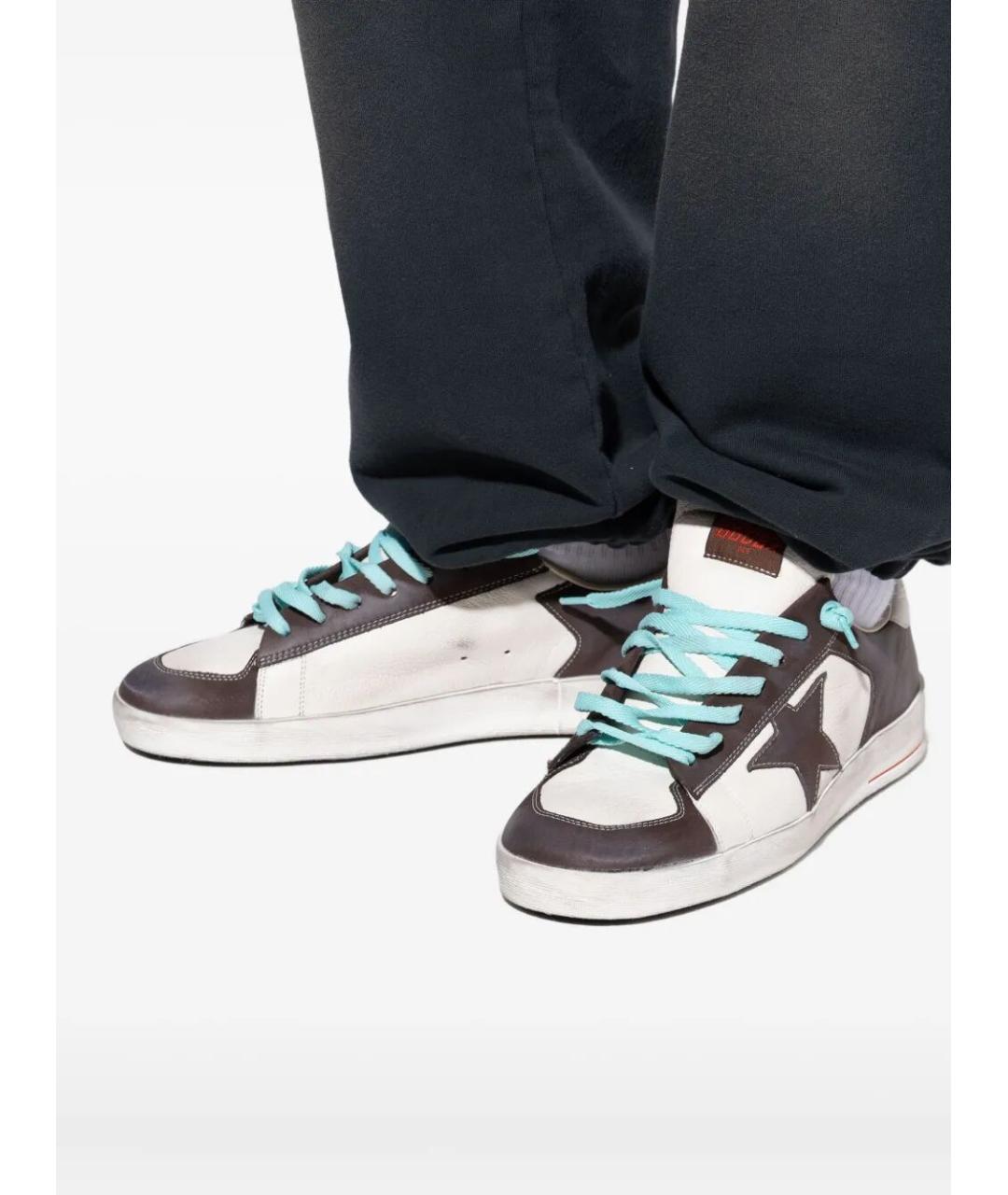 GOLDEN GOOSE DELUXE BRAND Мульти кожаные низкие кроссовки / кеды, фото 5
