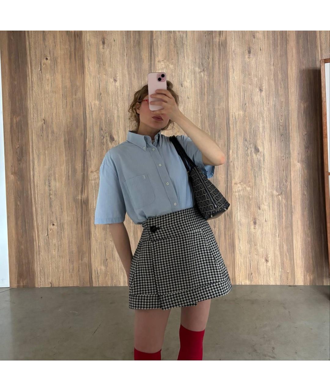 FENDI Темно-синяя тканевая сумка через плечо, фото 2