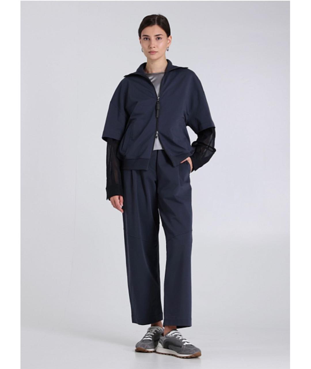 BRUNELLO CUCINELLI Синие спортивные брюки и шорты, фото 3
