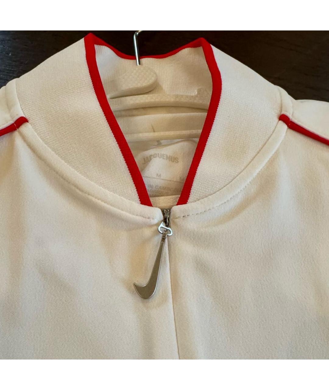 JACQUEMUS Белое хлопко-эластановое повседневное платье, фото 4