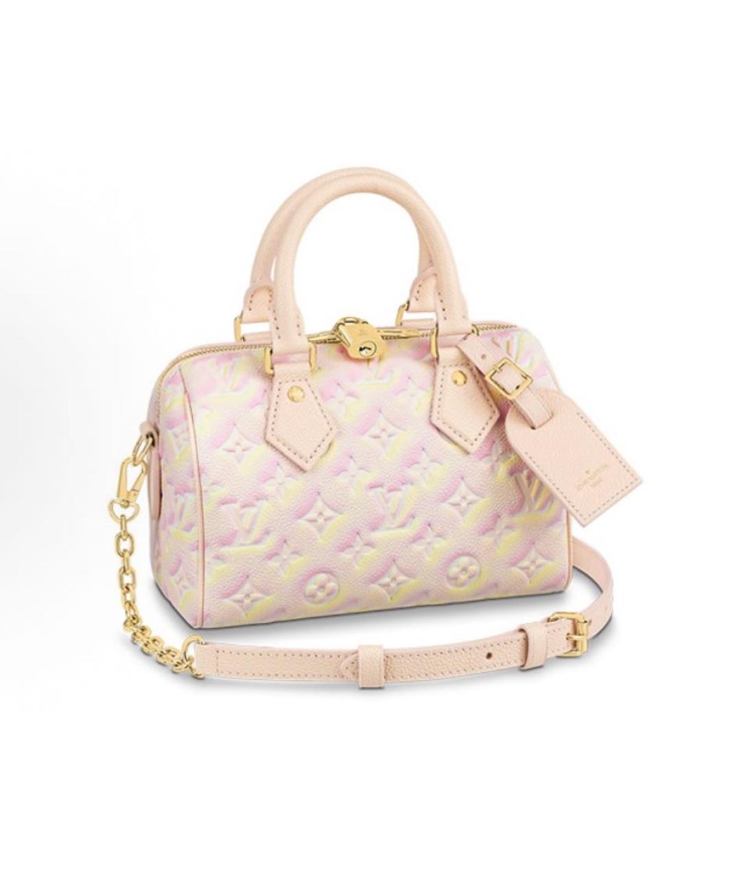 LOUIS VUITTON Бежевая кожаная сумка с короткими ручками, фото 2