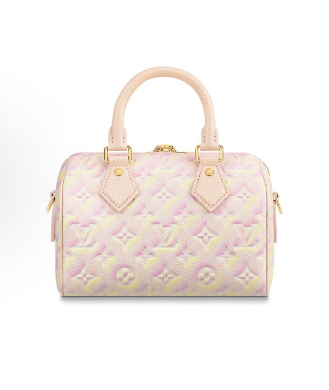 LOUIS VUITTON Бежевая кожаная сумка с короткими ручками, фото 6