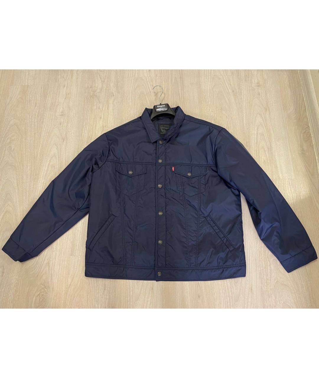LEVI'S Темно-синяя полиэстеровая куртка, фото 5
