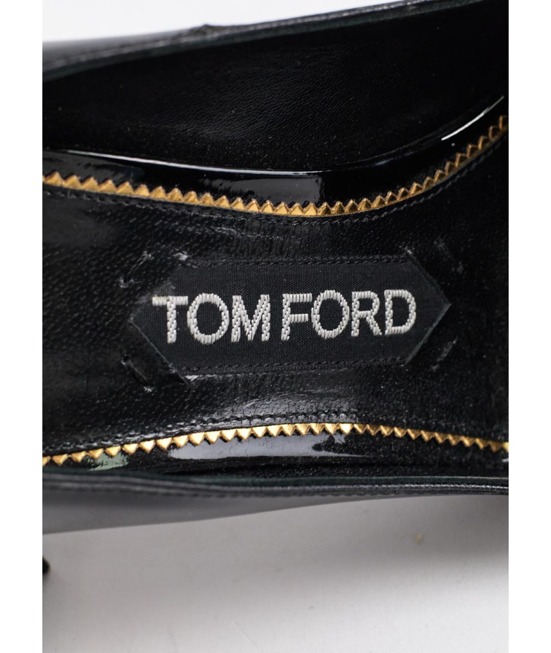 TOM FORD Черные туфли из лакированной кожи, фото 5