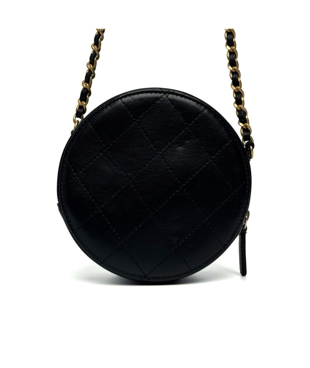 CHANEL Черная кожаная сумка через плечо, фото 4