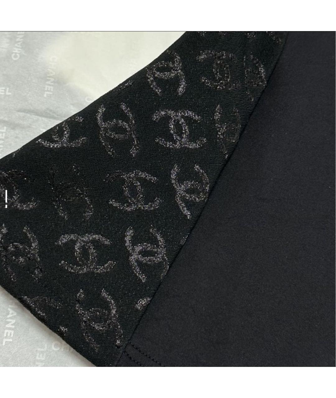 CHANEL Черная футболка, фото 4