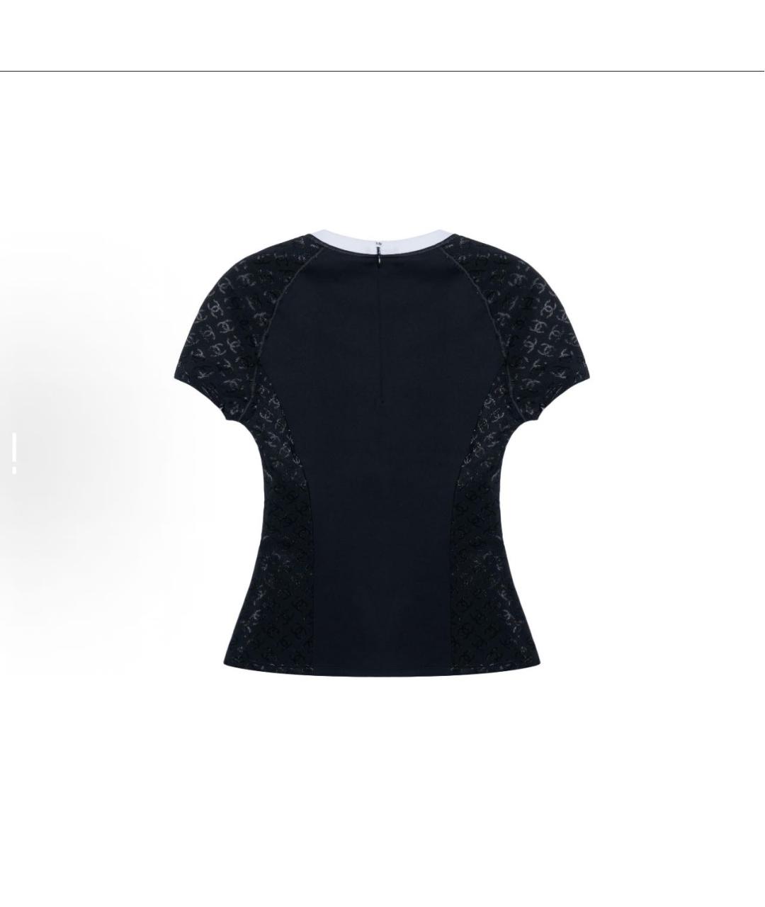 CHANEL Черная футболка, фото 3