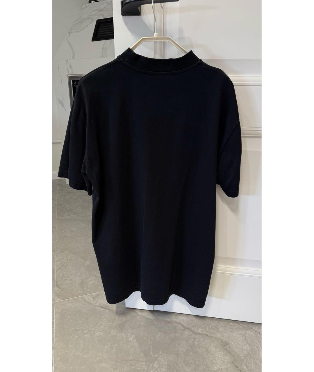ACNE STUDIOS Черная хлопковая футболка, фото 5