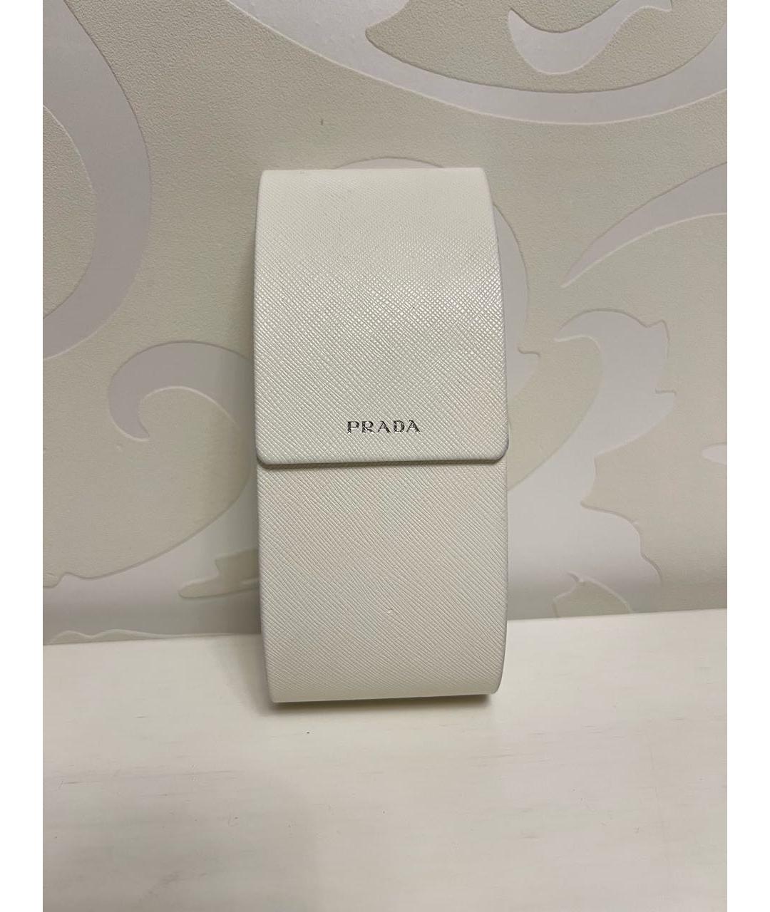 PRADA Черные пластиковые солнцезащитные очки, фото 4