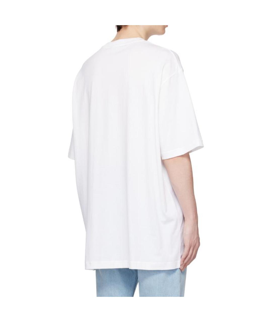 ACNE STUDIOS Белая хлопковая футболка, фото 5