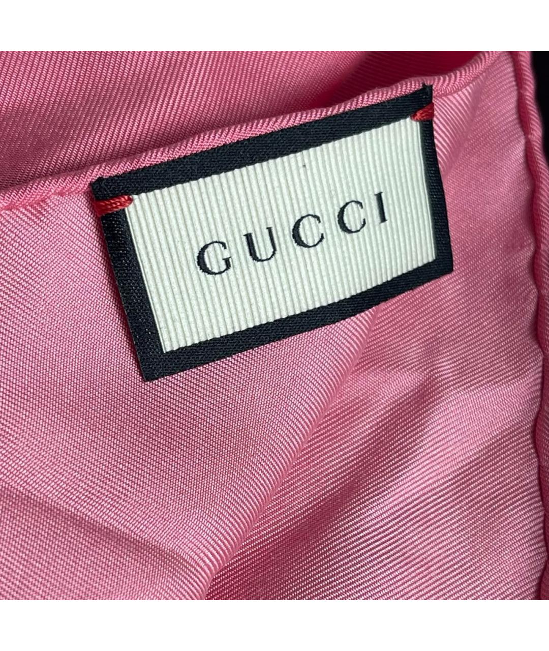 GUCCI Розовый шелковый платок, фото 3