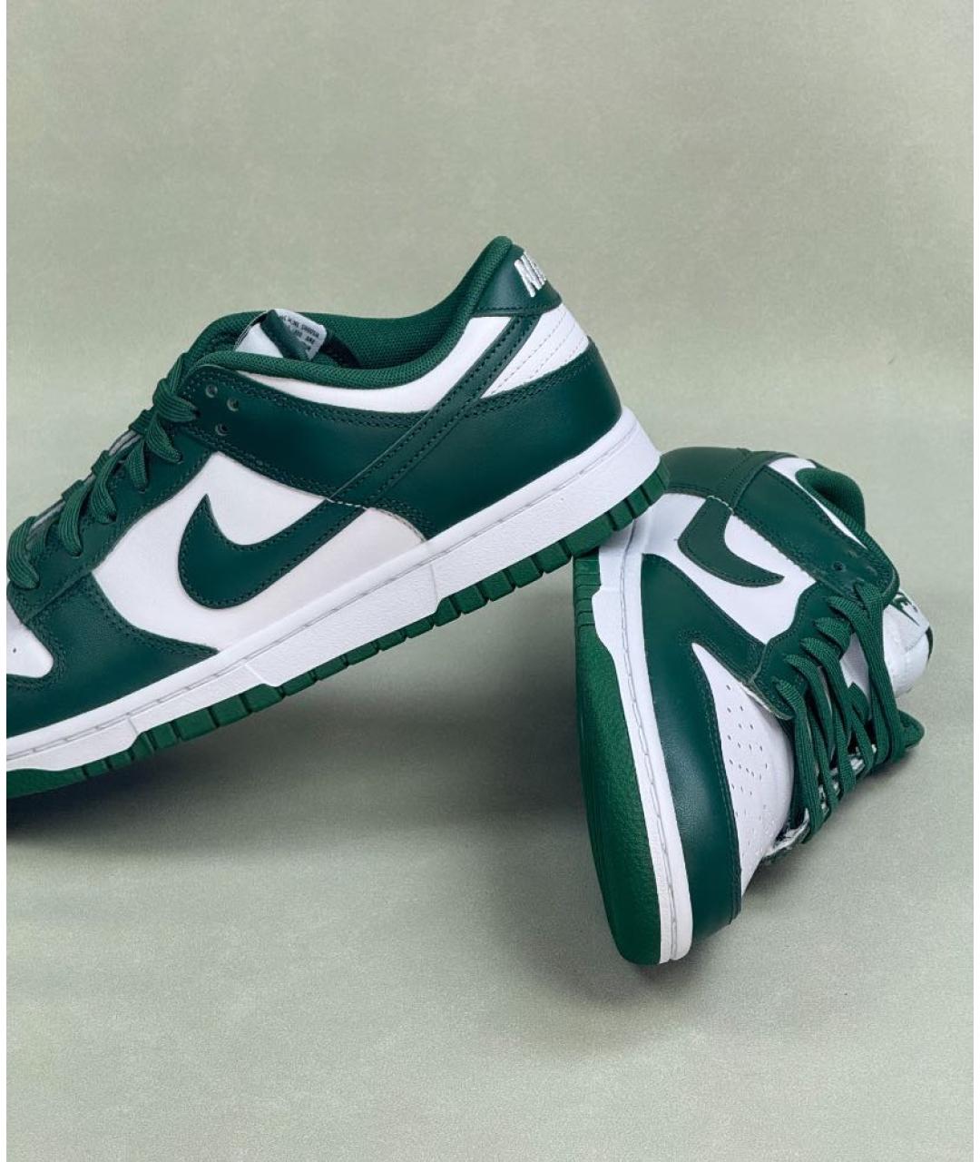 NIKE Зеленые кожаные кеды, фото 8