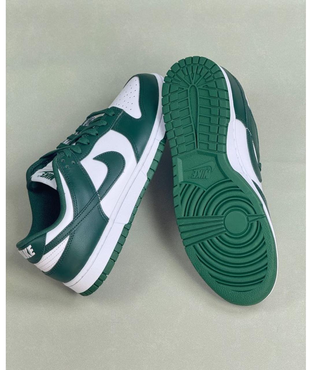 NIKE Зеленые кожаные кеды, фото 3