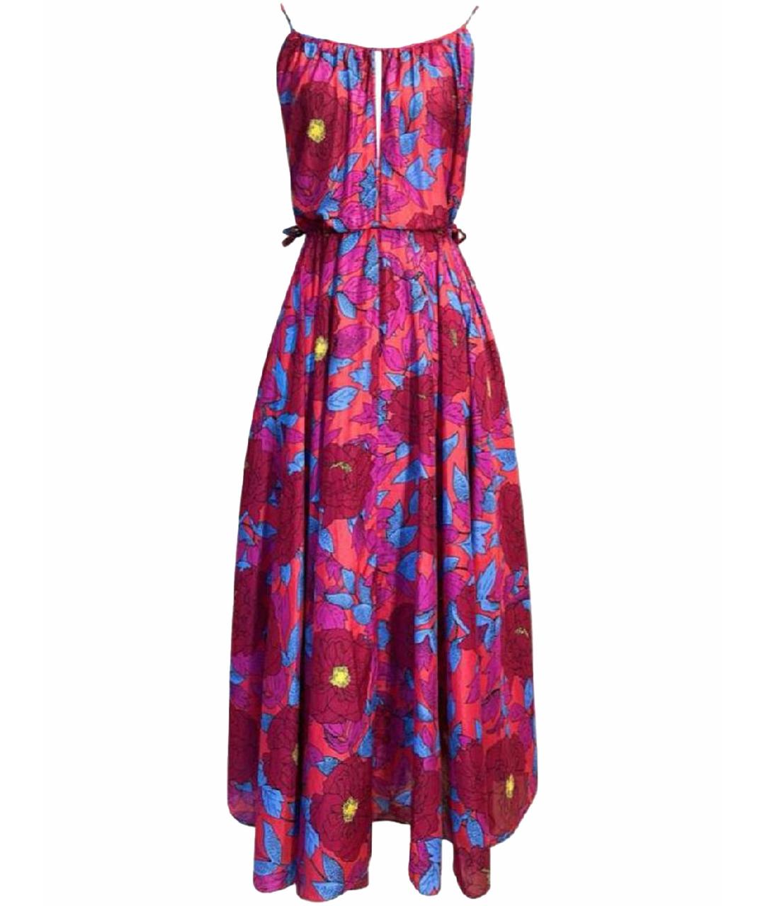 DIANE VON FURSTENBERG Фуксия хлопковое повседневное платье, фото 1