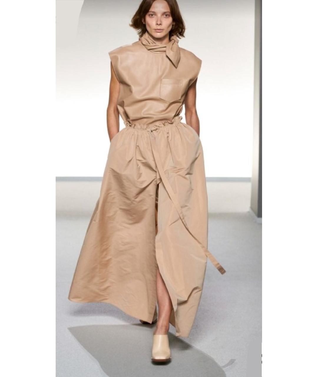 GIVENCHY Бежевый хлопковый костюм с юбками, фото 9