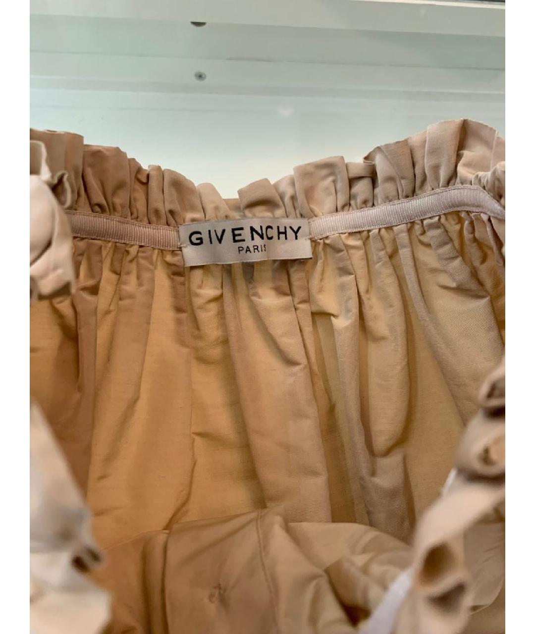 GIVENCHY Бежевый хлопковый костюм с юбками, фото 5