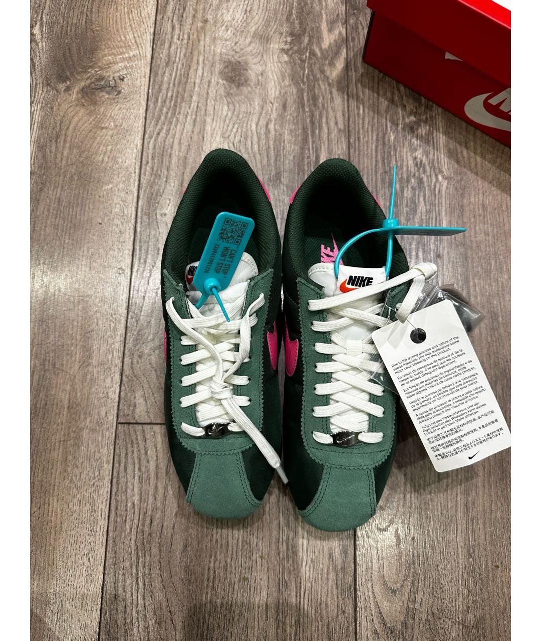 NIKE Зеленые текстильные кроссовки, фото 3