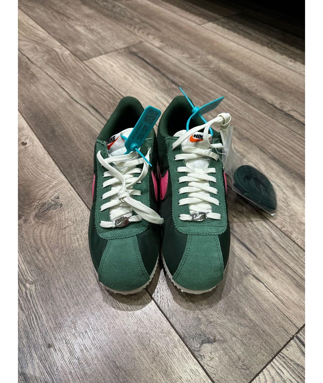 NIKE Зеленые текстильные кроссовки, фото 2