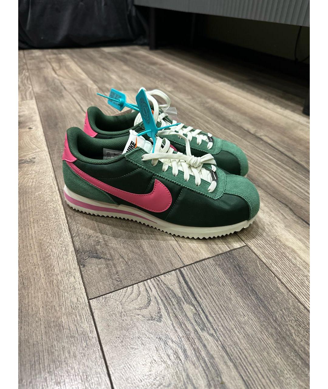 NIKE Зеленые текстильные кроссовки, фото 6