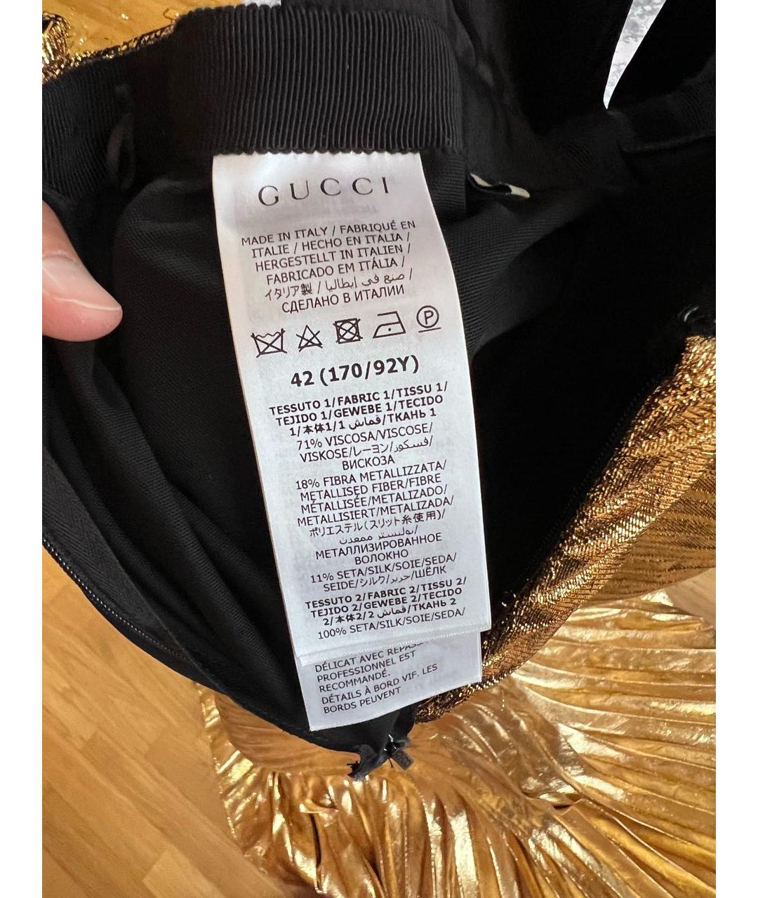 GUCCI Мульти вискозное вечернее платье, фото 3