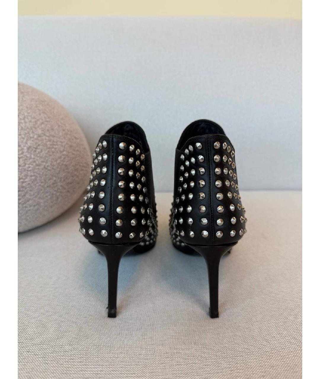 SAINT LAURENT Черные кожаные ботильоны, фото 5