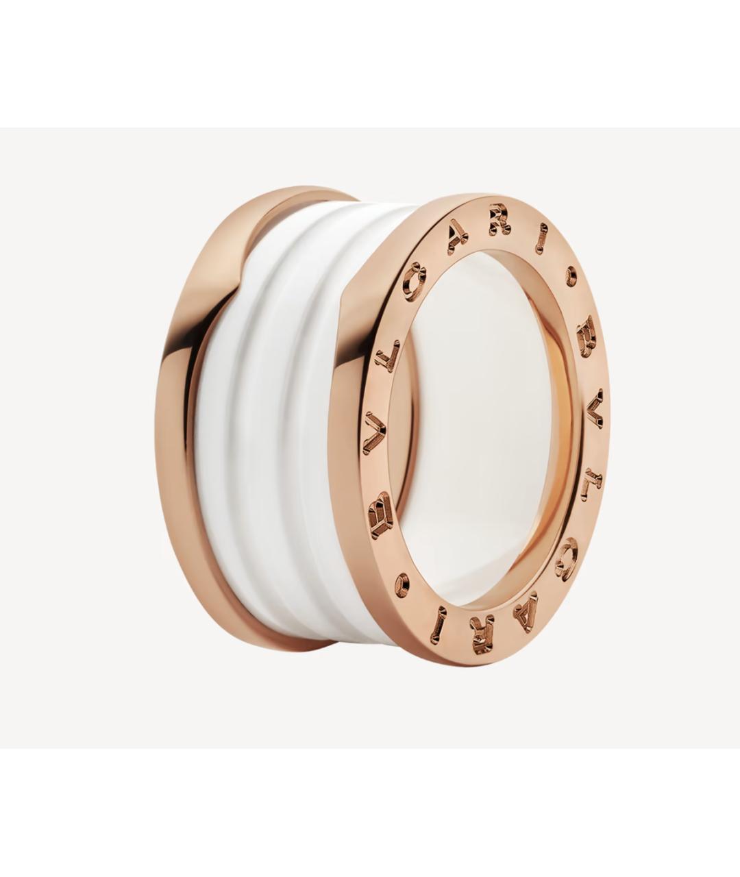 BVLGARI Белое кольцо из розового золота, фото 10