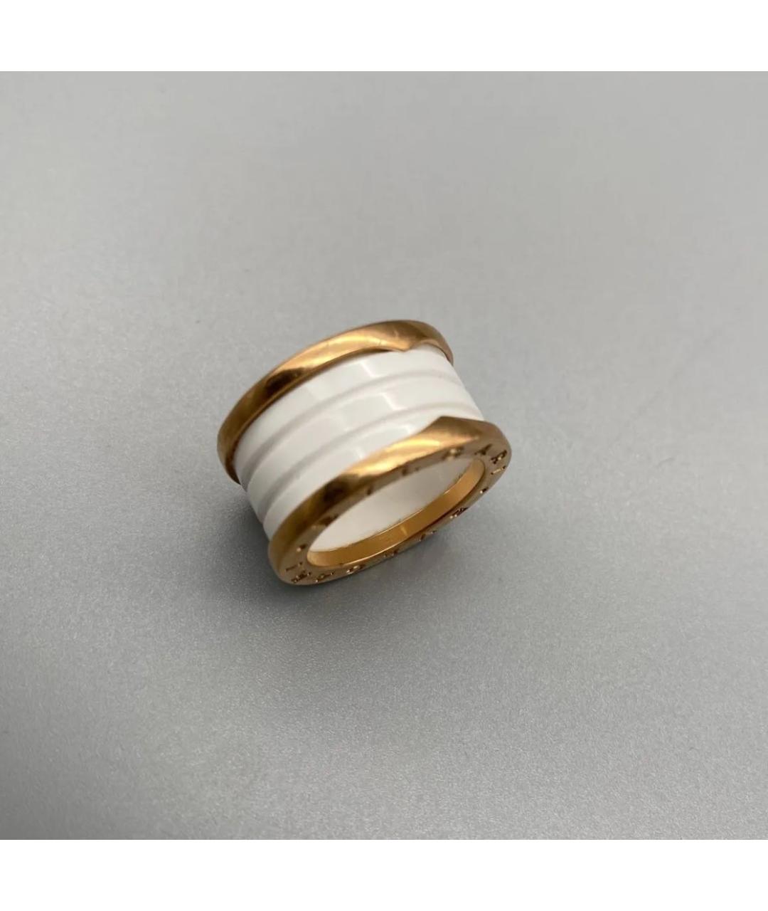 BVLGARI Белое кольцо из розового золота, фото 2