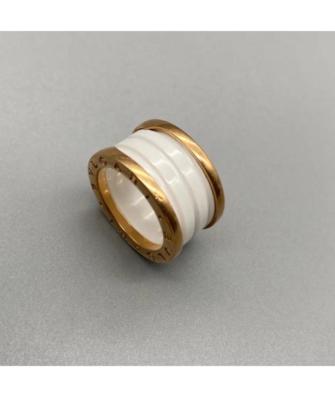 BVLGARI Белое кольцо из розового золота, фото 9