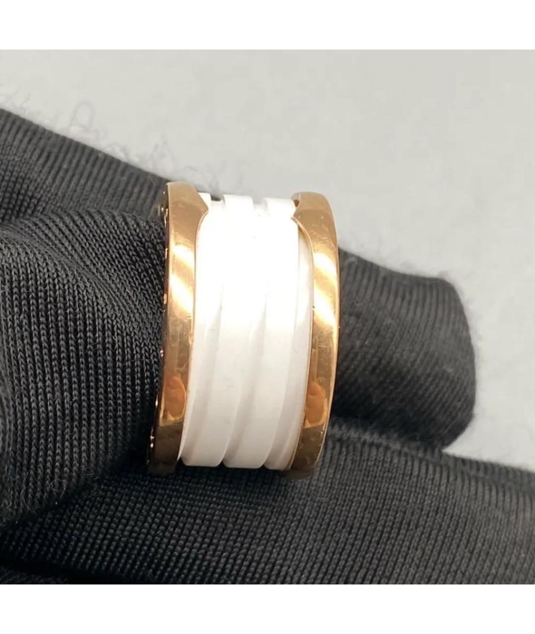 BVLGARI Белое кольцо из розового золота, фото 5