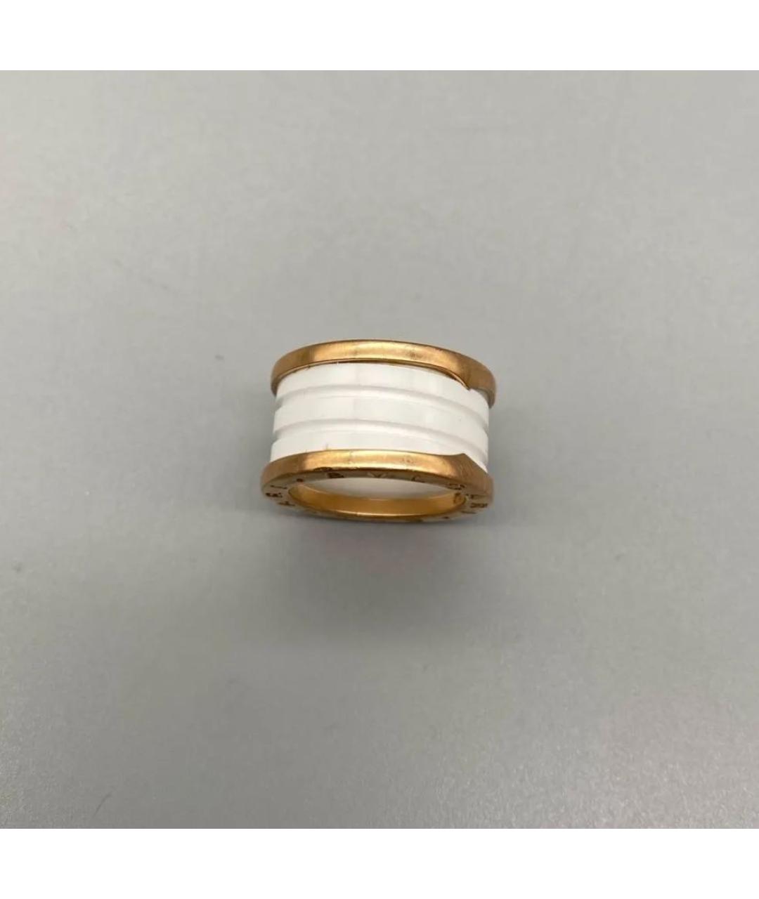 BVLGARI Белое кольцо из розового золота, фото 6