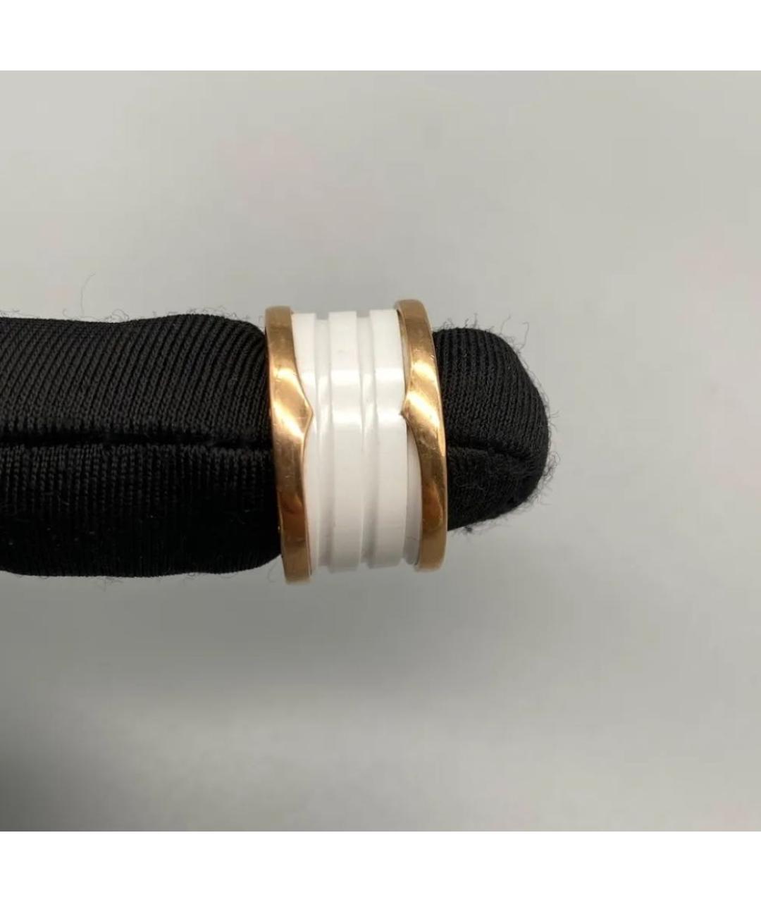 BVLGARI Белое кольцо из розового золота, фото 4