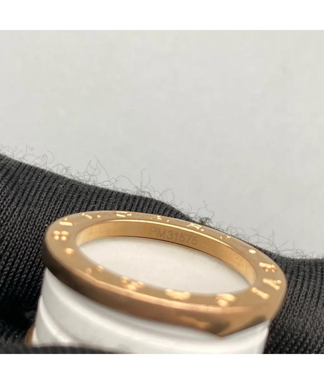 BVLGARI Белое кольцо из розового золота, фото 7