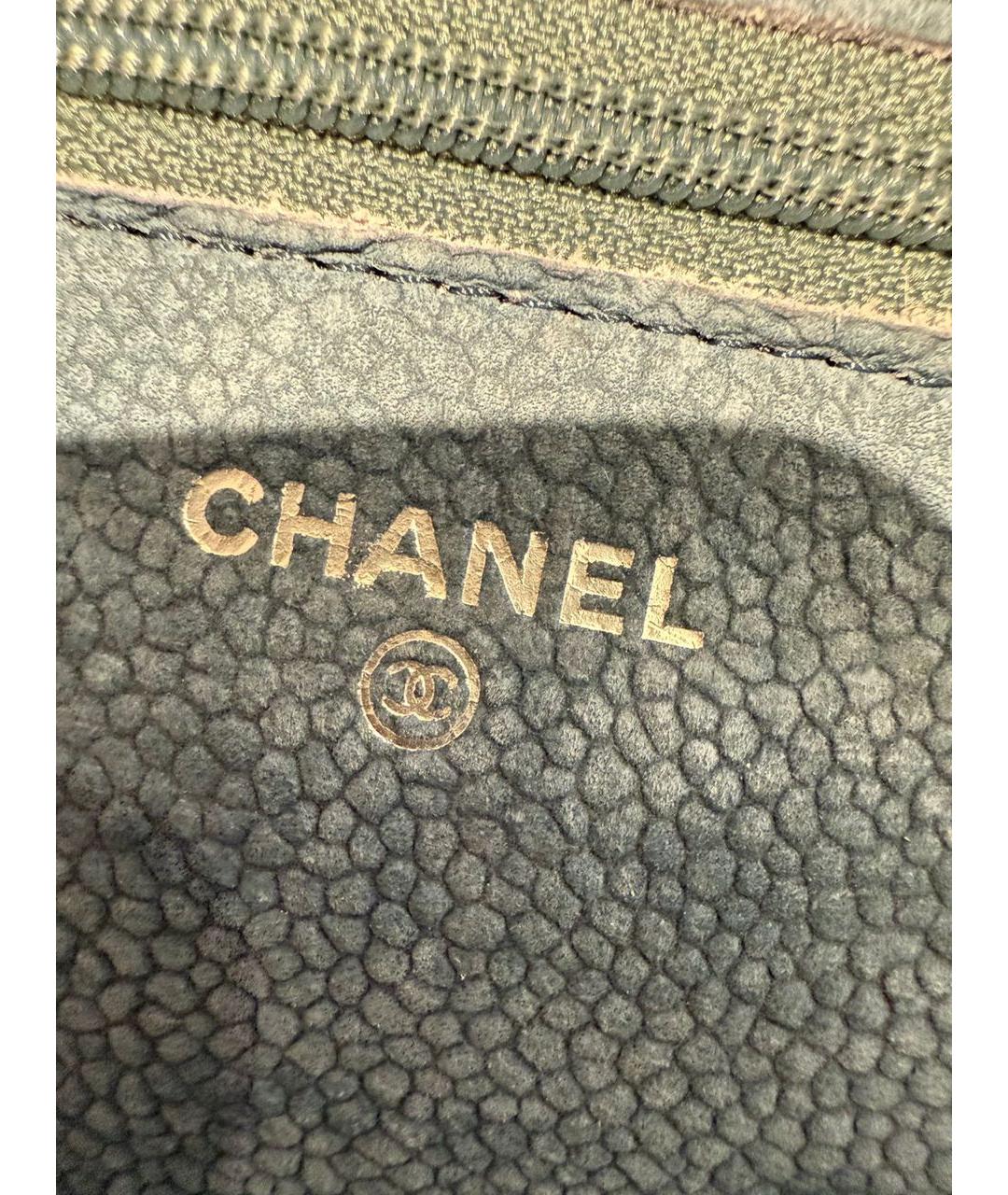 CHANEL Темно-синяя замшевая сумка через плечо, фото 5