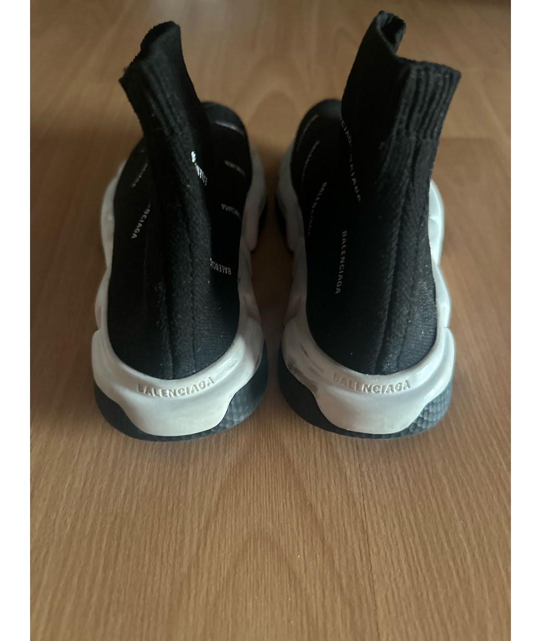 BALENCIAGA Черные текстильные кеды, фото 3
