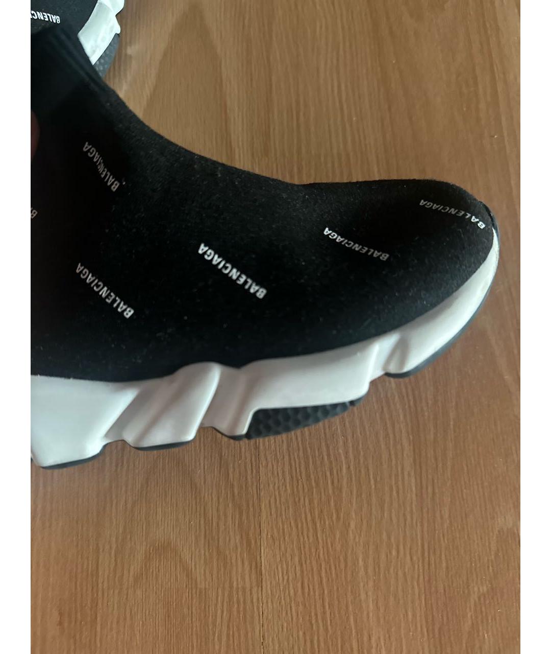 BALENCIAGA Черные текстильные кеды, фото 6