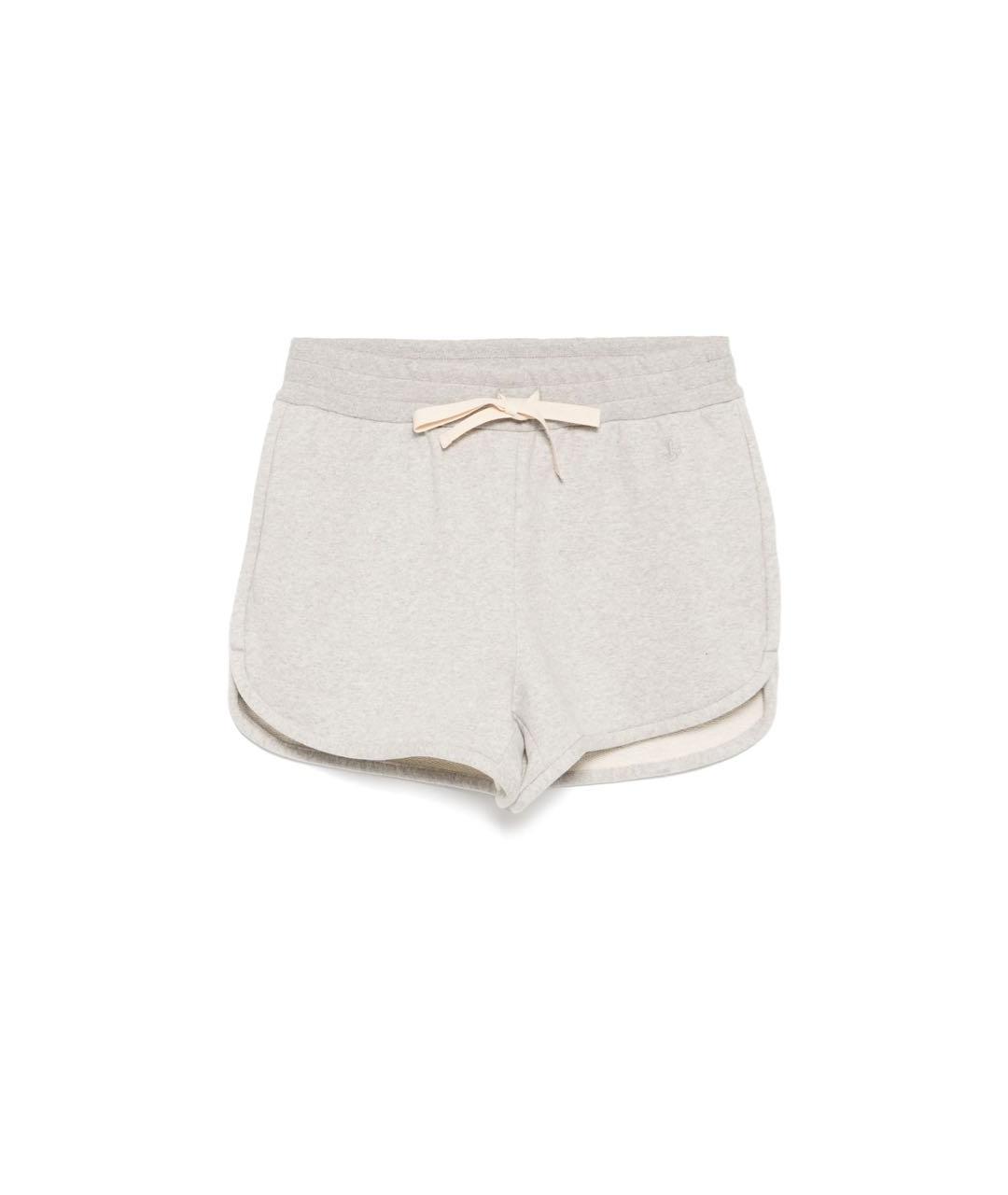 JIL SANDER Серые хлопковые шорты, фото 3