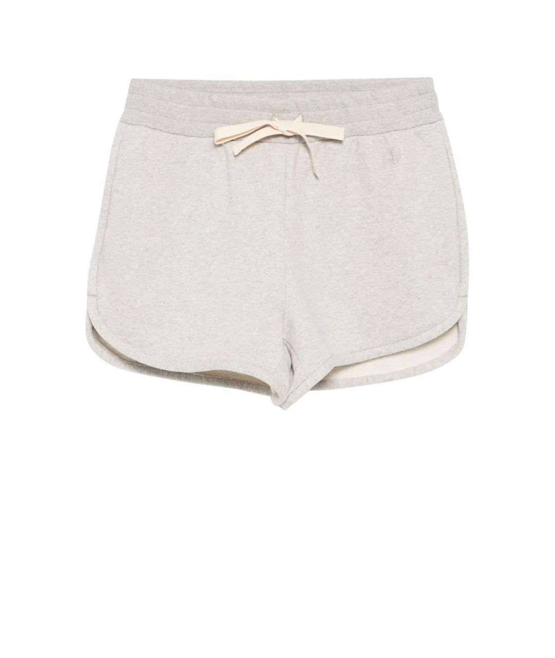 JIL SANDER Серые хлопковые шорты, фото 1