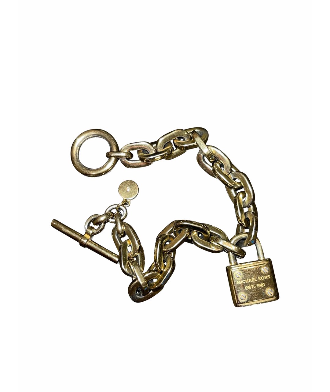 MICHAEL KORS Золотой металлический браслет, фото 1