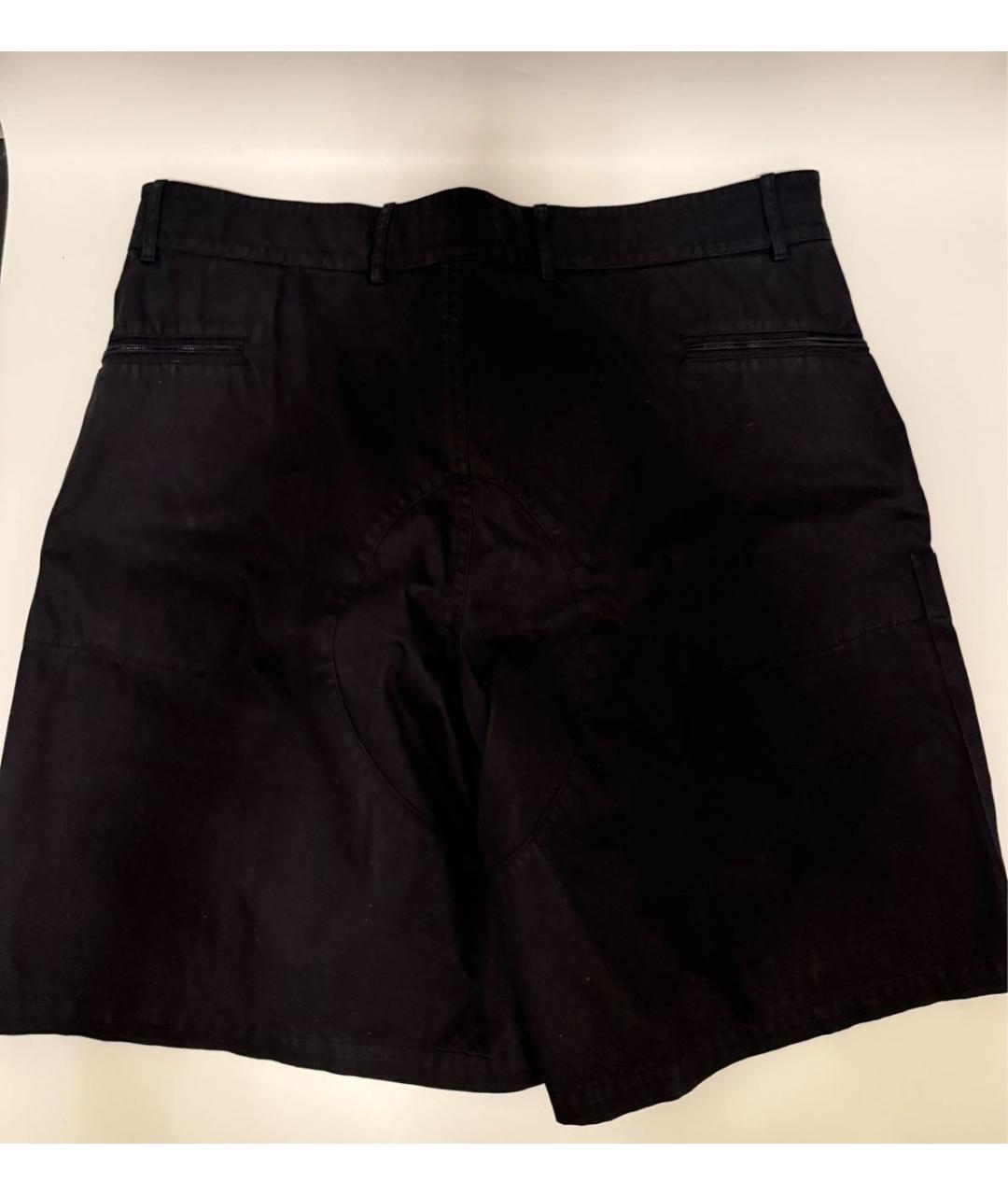 STONE ISLAND Черные хлопковые шорты, фото 3